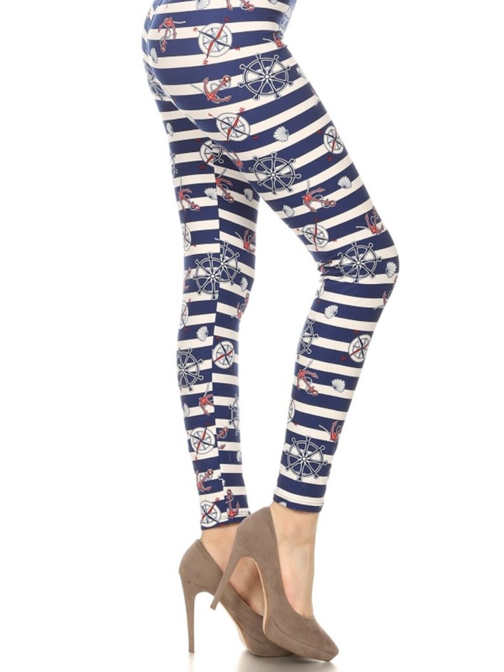 Nautical Print Leggings
